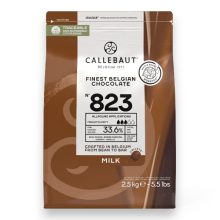 CALLEBAUT Čokoláda mliečna 823 - 33,6%, 2,5kg