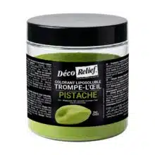 Farba prášková do čokolády trompe l´oeil - pistácia, 100g DÉCO RELIEF