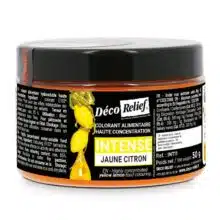 Farba prášková do vody INTENSE - citrónovo žltá, 50g DÉCO RELIEF