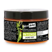 Farba prášková do vody INTENSE - žlto zelená, 50g DÉCO RELIEF